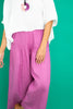 Linen Pleat Pants | Orchid